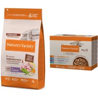 3 kg Nature's Variety torrfoder + 12 x 85 g Bites in Sauce Mix på köpet! - No Grain Sterilized Adult Turkey