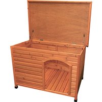 Trixie Natura Classic hundkoja med platt tak (too large to be shipped) - Storlek S-M: B 85 x T 60 x H 58 cm, natur
