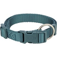 Trixie Premium halsband, petrol - Storlek M - L: 35 - 55 cm halsomkrets, 20 mm brett