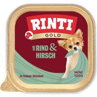 Ekonomipack: RINTI Gold Mini 24 x 100 g - Hjort & nötkött