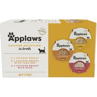 8x60g Cat Pots sélection au poulet Applaws - Nourriture pour Chat