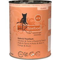 Ekonomipack: catz finefood på burk 12 x 400 g - Kyckling & tonfisk