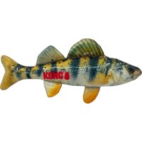 KONG vattenleksak Wild Shieldz abborre - Storlek M: L 28 x B 5 x H 7,6 cm