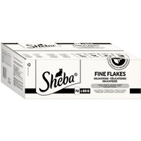 Lot économique : 144x85g Sheba chat sachet portion Délicatesse en gelée Variation volaille nourriture pour chats humide