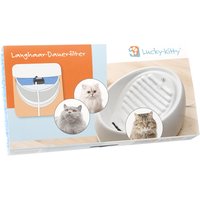 1 filtre longue durée pour chats à poils longs - Fontaine à eau Lucky-Kitty en céramique 1,5L