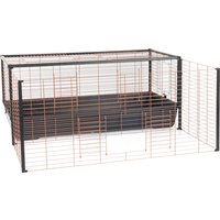 Interzoo kaninbur 120 med inhägnad - L 118 x B 116 x H 50 cm