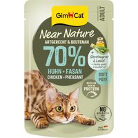 GimCat Near Nature 16 x 85 g pour chat - poulet, faisan