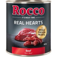 Rocco Real Hearts 6 x 800 g - Vacuno