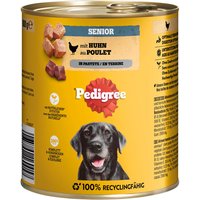 Pedigree Classic 12 x 800 g - Senior kyckling i paté