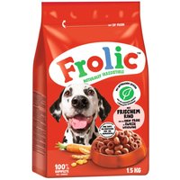 Frolic med nötkött, morötter & spannmål - 6 kg (4 x 1,5 kg)
