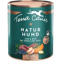 Ekonompack: Terra Canis Naturhund 12 x 800 g - Nötkött & vildsvin med pumpa, äpple