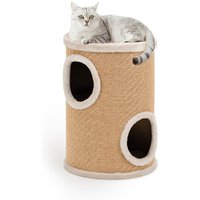 Lionto klöstunna med jute, beige - H 50 x L 36 x B 36 cm