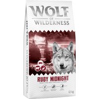 lot économique: 2x12kg Wolf of Wilderness Ruby Midnight bœuf, lapin - sans céréales nourriture sèche pour chien