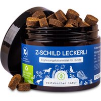 Wolfsbacher Natur Z-Schild Leckerli hud & päls - 300 g