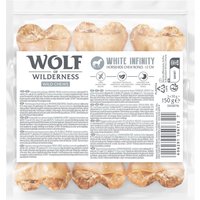 Wolf of Wildenress kauwbot gemaakt van paardenhuid "White Infinity" - Voordeelpakket: 9x 12cm