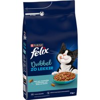 2x4kg Felix Dubbel lekker zalm & zeevis kattenvoer droog