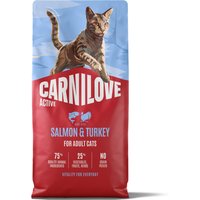 2x 6 kg Carnilove Active Cat Saumon et Dinde, nourriture pour chat sèche