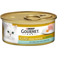 12x85g Gold Paté Koolvis & Wortel Gourmet Kattenvoer