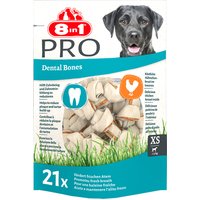 252g 8in1 Pro Dental, poulet, os à mâcher taille XS, 21 os - Friandises pour chien
