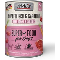 6x800g MAC's adulte viande de tête, carotte, nourriture pour chien humide