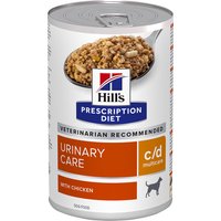 24 + 12 på köpet! 36 x Hill's Prescription Diet - c/d Multicare Urinary Care - kyckling (36 x 370 g)