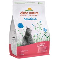 2kg Sterilised saumon, riz Almo Nature Holistic pour chat