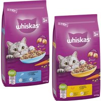 Whiskas 2 x 3,8 kg pienso para gatos - Pack mixto - Pollo y atún