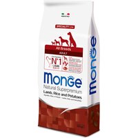 Monge Superpremium All Breeds Adult Agnello, Riso & Patate Crocchette cane - 12 kg