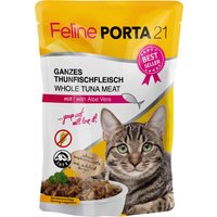 6x100g Feline Porta 21, thon, aloe vera - Pâtée pour chat