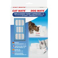 6x filtres de rechange Cat Mate 2L pour chien et chat - Fontaine à eau