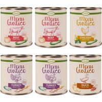 Set prova misto! Lukullus Menu Gustico Alimento umido per cani - 6 x 800 g (2xManzo, 2xTacchino, 1xPollo, 1xAnatra)