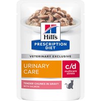 24x85g C/D Urinary Stress met Zalm Hill's Prescription Diet Kattenvoer