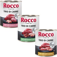 Rocco Classic Trio di Carne - 24 x 800 g Voordeelpak Hondenvoer - Voordeelpak 24 x 800 g Mix van 3 Soorten