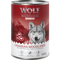 Lot Wolf of Wilderness The Taste Of 24 x 400 g pour chien - The Taste Of Canada
