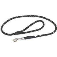 Laisse en corde de nylon JULIUS-K9 IDC® L 120 x 1 cm, noir - pour chien