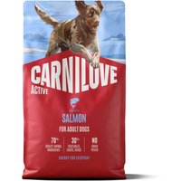 Lot économique : 2 x 4 kg Carnilove Active Adult Small Breed Saumon & Dinde, aliment sec pour chien