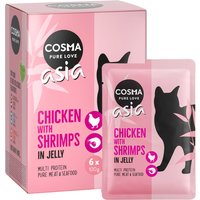 6x100g poulet / crevettes Cosma - Nourriture pour Chat
