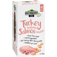Greenwoods Joy filet de dinde, saumon pour chat 6 x 85 g