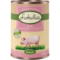 Lukullus Naturkost Adult Grain Free 6 x 400 g - Griskött