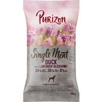 Confezione prova! Purizon Crocchette, Alimenti umidi e Snack per cane - 100 g crocchette Single Meat Adult Anatra con mela
