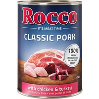 Ekonomipack: Rocco Classic Pork 24 x 400 g - Kyckling & kalkon
