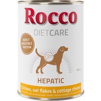 Rocco Diet Care Hepatic Kyckling med havremjöl och keso 400 g - Ekonomipack: 12 x 400 g