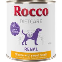 Rocco Diet Care Renal poulet, patates douces pour chien 24 x 800 g