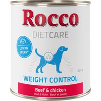 Rocco Diet Care Weight Control bœuf, poulet pour chien 24 x 800 g