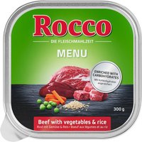 9x300g Rocco Menu bœuf - Pâtée pour chien