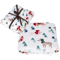 Lot : couverture Funny Winter Dogs TIAKI, pour chien et leur maître