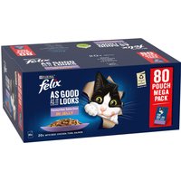 Felix As Good As It Looks Mega Pack 80 x 85g - Doubly Delicious Countryside Selection in Jelly