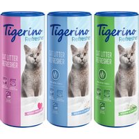 3x700g Tigerino Désodorisant pour litière 3 parfums différents - pour chat