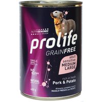 400 g Prolife Dog Wet Sensitive porc nourriture pour chien humide