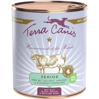 6x800g Terra Canis Senior sans céréales bœuf, céleri, abricot, herbes fraîches - Pâtée pour chien